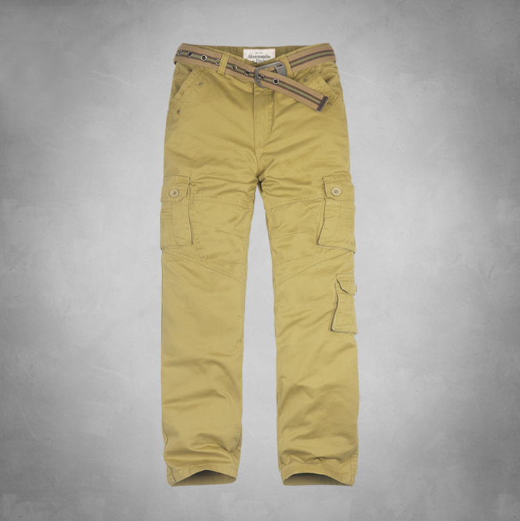 Abercrombie Fitch Hombres Chinos Pantalones Con Cinturón AF7432